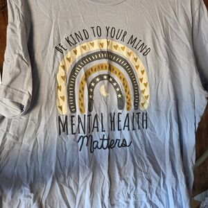 Bella Canvas Light Gray T-Shirt "Mental Health Matters"